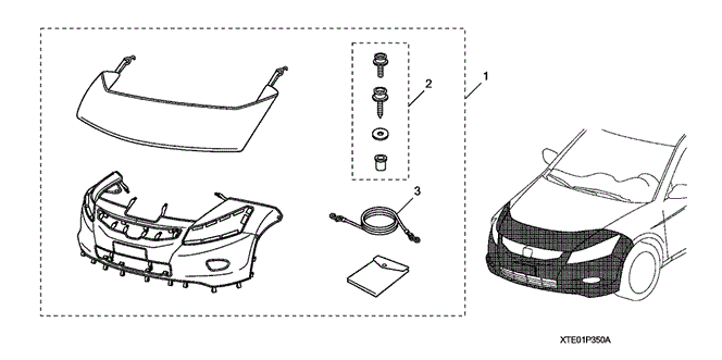 ACCESSORIES/FULL NOSE MASK for 2008 Honda ACCORD COUPE #1