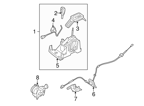 Body/Shifter Housing for 2005 Ford Five Hundred #2