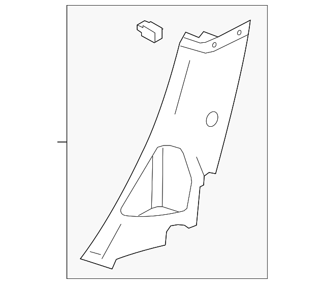 CV6Z-5431012-AA Деталь LWR PILLAR TRIM, RIGHT
