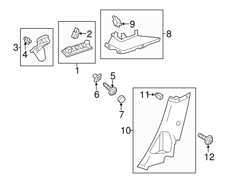 Focus INTERIOR TRIM - QUARTER PANELS