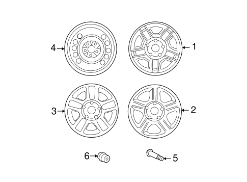 Front Suspension/Wheels for 2006 Ford Escape #1