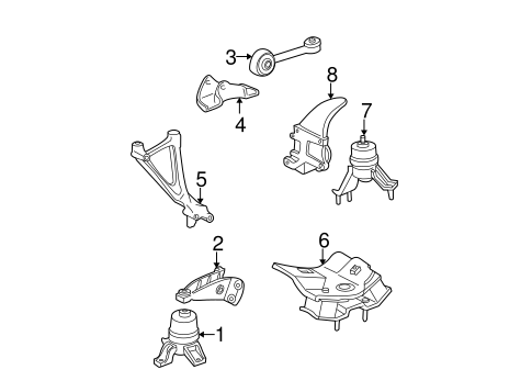 ENGINE/ENGINE & TRANS MOUNTING for 2000 Toyota Solara #1