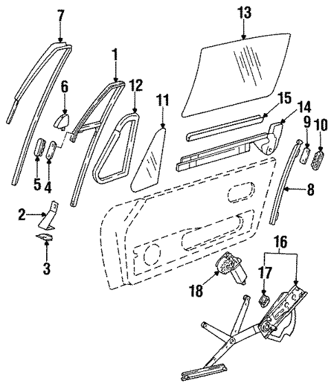 Body/Glass - Door for 1996 Porsche 911 #2