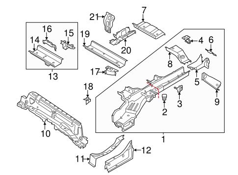 Body/Rails & Components for 2016 Ford Transit Connect #1
