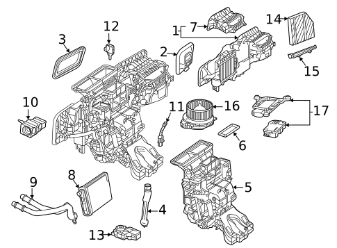 Front Evaporator for 2020 Mercedes-Benz GLS 580 #0