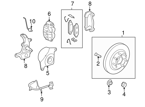 Brakes/Front Brakes for 2008 Ford F-150 #1