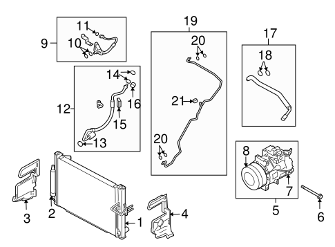 HVAC/Condenser, Compressor & Lines for 2014 Nissan 370Z #3