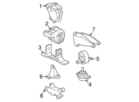 Vue ENGINE & TRANS MOUNTING