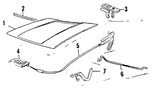 Hood & Components for 1985 Volkswagen Cabriolet #0