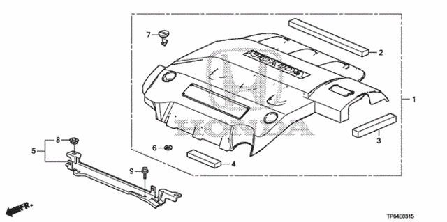 Engine Cover (V6) (1) for 2011 Honda Accord Crosstour #0