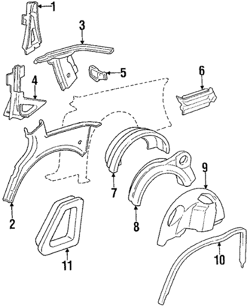 Cutlass Supreme INNER STRUCTURE
