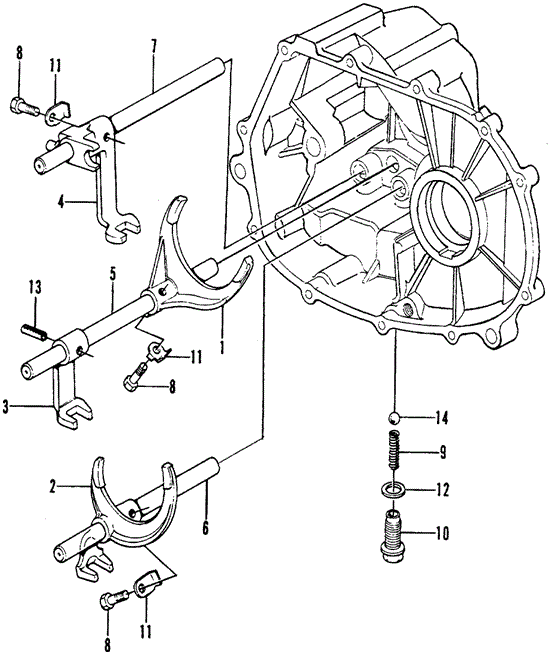 TRANSMISSION - MANUAL/MT SHIFT FORK for 1975 Honda CIVIC 1200 HATCHBACK #1