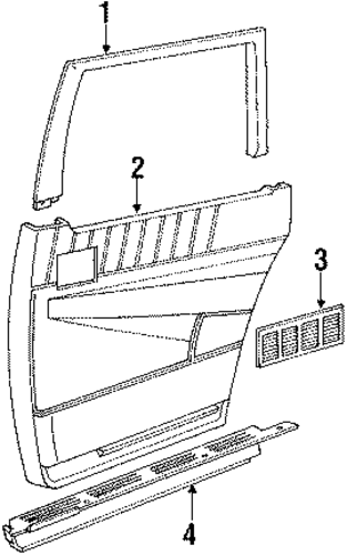 Lumina APV SLIDING DOOR TRIM