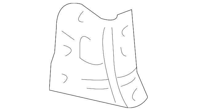 5R3Z-76104A71-AA Деталь REAR BODY PANEL REINF PLATE, LEFT