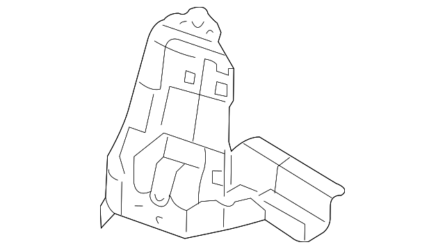 4R3Z-7662291-AA Деталь UPPER PANEL SIDE REINF, LEFT
