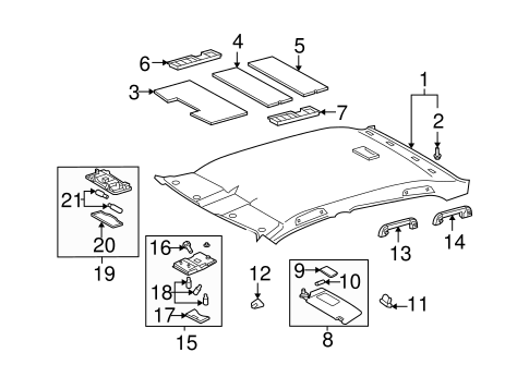 BODY/INTERIOR TRIM - ROOF for 2010 Toyota Avalon #2