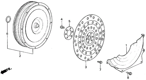 AT Torque Converter for 1987 Honda Civic #0