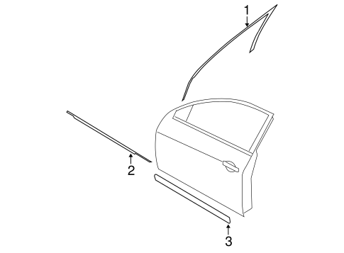 Body/Exterior Trim - Front Door for 2012 Nissan Altima #1