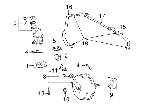 BRAKES/HYDRAULIC SYSTEM for 2003 Toyota Highlander #1