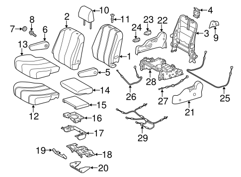 BODY/SECOND ROW SEATS for 2016 Toyota Sienna #6