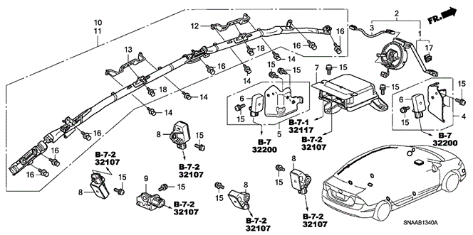 ELECTRICAL / EXHAUST / HEATER / FUEL/SRS UNIT for 2009 Honda CIVIC SEDAN #1