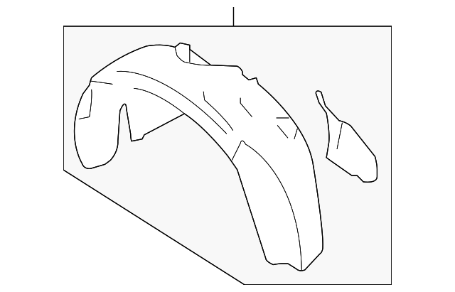 5F9Z-16102-AA FENDER LINER, RIGHT