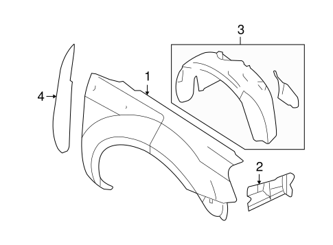 Body/Fender & Components for 2006 Ford Freestyle #1