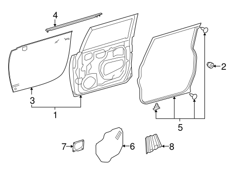 BODY/DOOR & COMPONENTS for 2007 Toyota FJ Cruiser #2