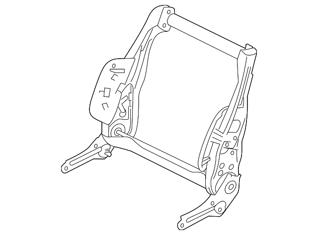 T2R6398 Деталь SEAT BACK FRAME, LEFT