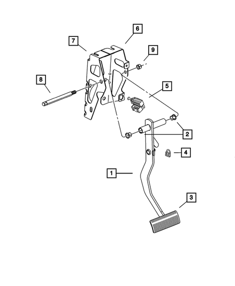 Brake Pedals for 2002 Dodge Stratus #0