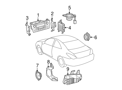 BODY/SOUND SYSTEM for 2008 Toyota Solara #1