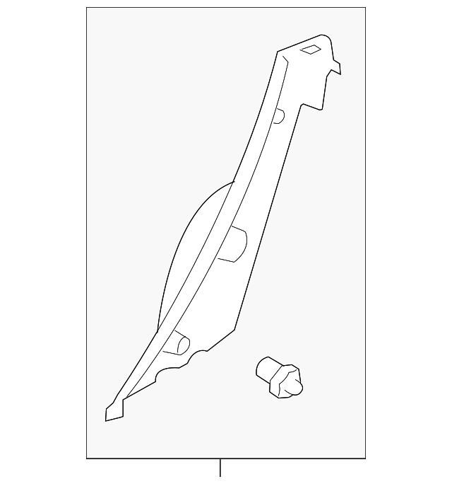 19184797 Деталь LOWER QTR TRIM, RIGHT