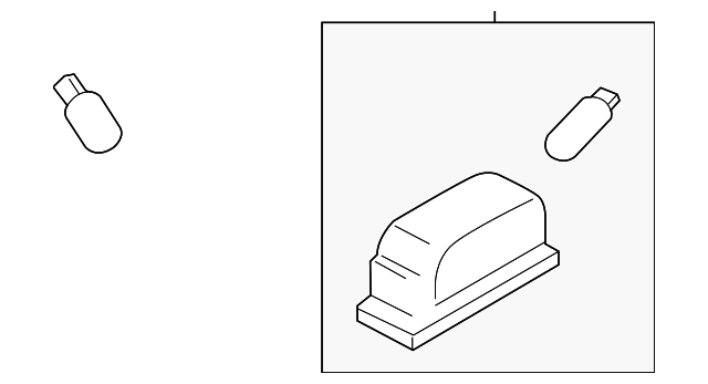 DT1Z-13550-A LICENSE LAMP, RIGHT