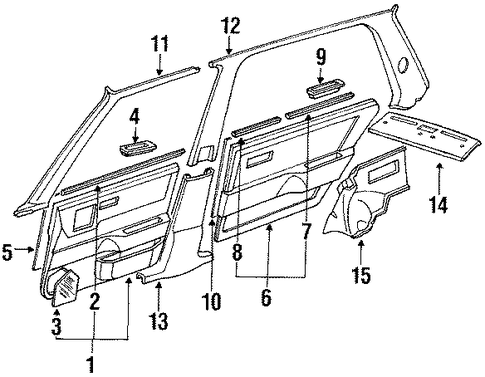 1988 Honda CIVIC SEDAN DX Lid, R Door Speaker *B49L* (Fair Blue) - (83503SH4010ZB) 1988 Honda CIVIC SEDAN DX Lid, R Door Speaker *B49L* (Fair Blue) - (83503SH4010ZB)