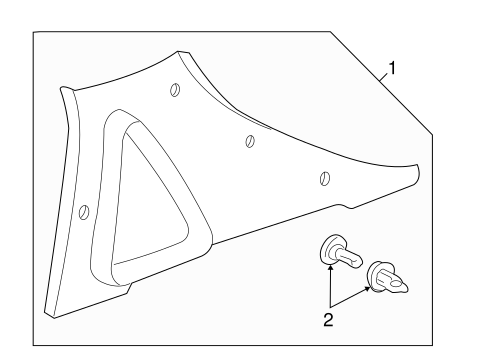 9-3 INTERIOR TRIM - QUARTER PANELS