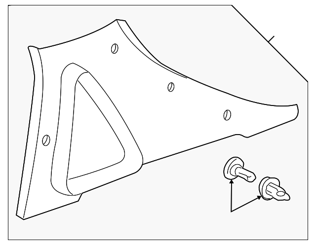 4936761 Деталь PILLAR TRIM, RIGHT