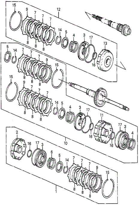 TRANSMISSION - AUTOMATIC/AT CLUTCH for 1984 Honda ACCORD HATCHBACK #1
