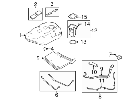 Fuel System/Fuel System Components for 2008 Ford Taurus #2
