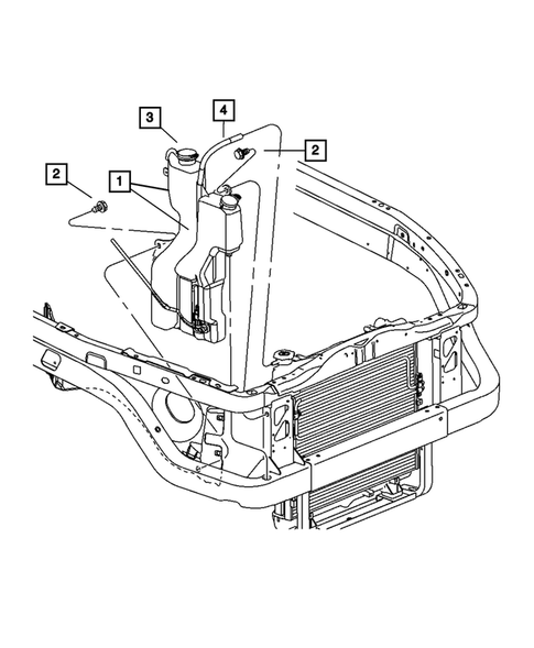 Engine Coolant Reservoir (Bottle) for 2009 Dodge Dakota #0