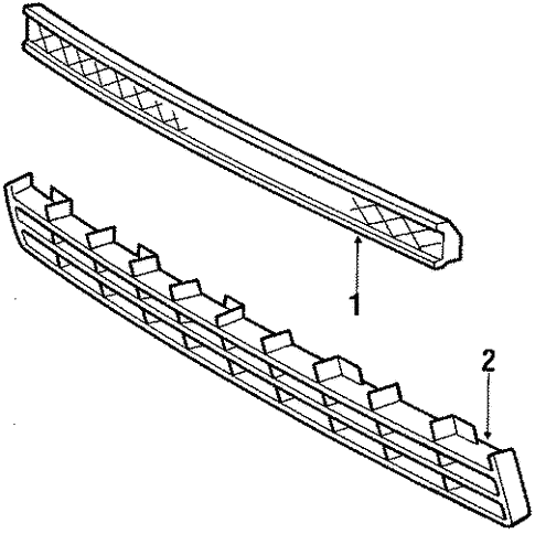 Body/Grille for 1986 Toyota Supra #1