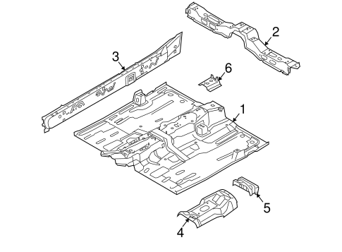Body/Floor & Rails for 2010 Ford Focus #1