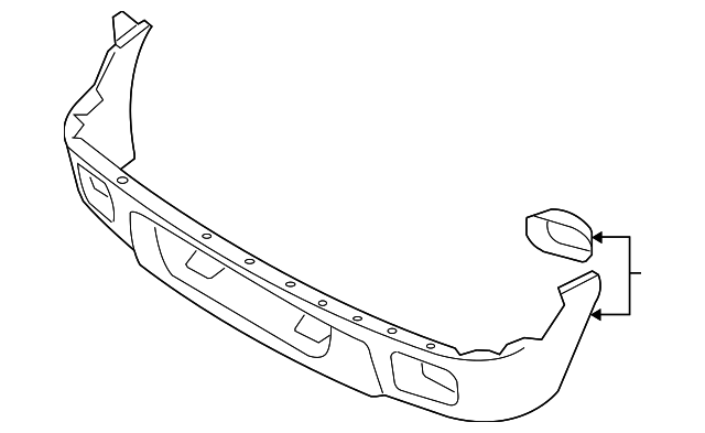 4L5Z-17626-CAJ BUMPER COVER