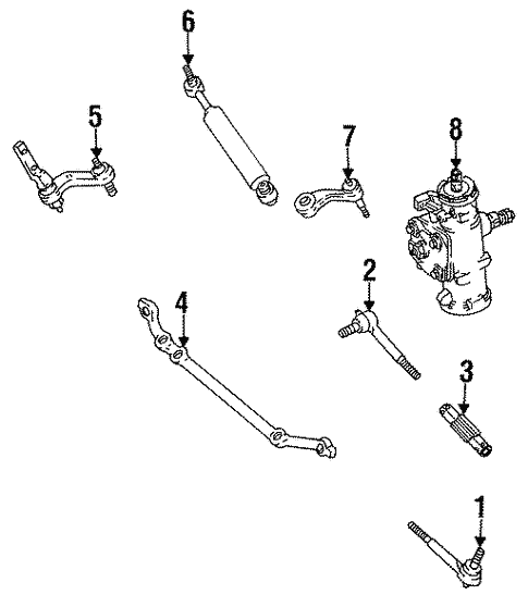 Steering/Steering Gear & Linkage for 1995 GMC Suburban K1500 #1