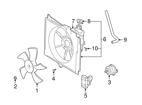 COOLING SYSTEM/COOLING FAN for 2005 Toyota Echo #1