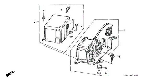 CHASSIS/AUTO CRUISE for 1993 Honda CIVIC SEDAN #1