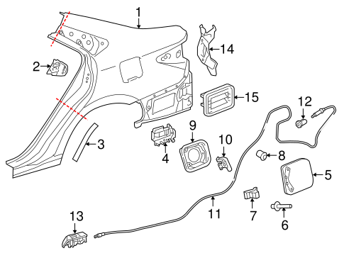 BODY/QUARTER PANEL & COMPONENTS for 2016 Toyota Camry #1