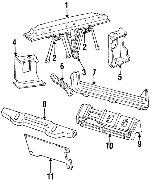 Grand Cherokee RADIATOR SUPPORT