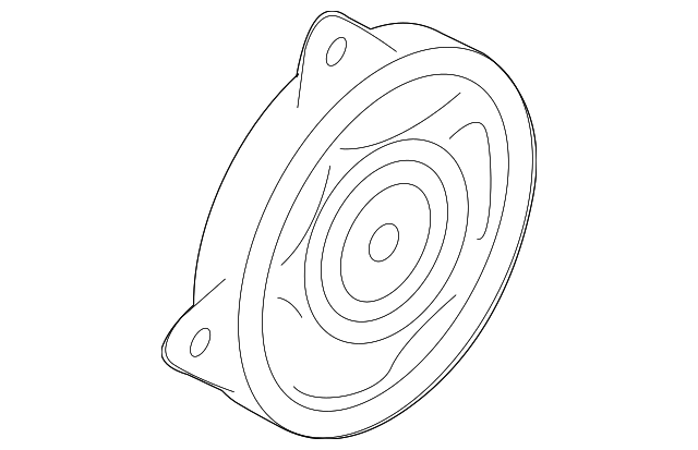 C2D6615 Деталь REAR DR SPEAKER, RIGHT