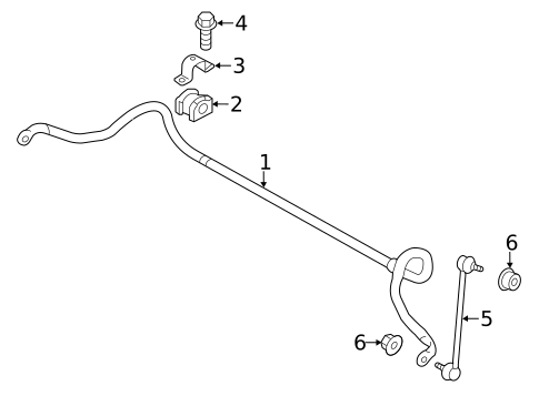 Stabilizer Bar & Components for 2019 Mitsubishi Eclipse Cross #0