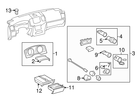 Electrical/Headlamp Components for 2013 Toyota Land Cruiser #1